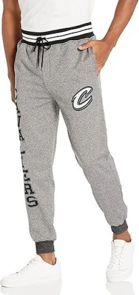 Ultra Game NBA Official Men’s Super Soft Game Day Jogger Sweatpants - Unisex, Cleveland Cavaliers, Black Marl|Cleveland Cavaliers