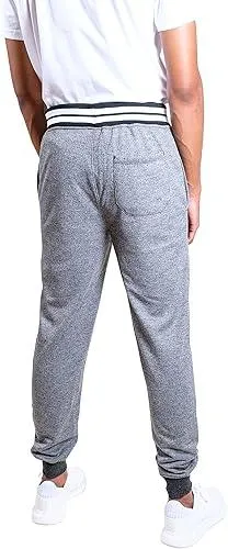 Ultra Game NBA Official Men’s Super Soft Game Day Jogger Sweatpants - Unisex, Los Angeles Lakers, Black Marl|Los Angeles Lakers