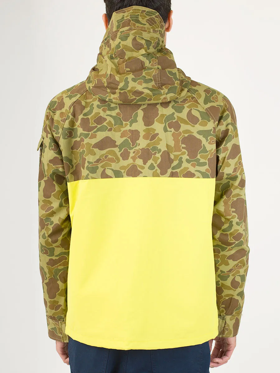 Vassan 2-Tone Mountain Parka in Bright Yellow Duck Camo