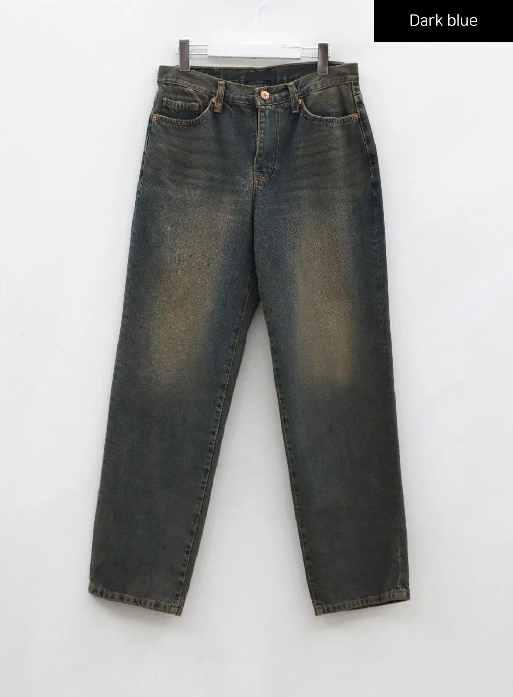 Vintage Washing Wide Denim Pants CO13