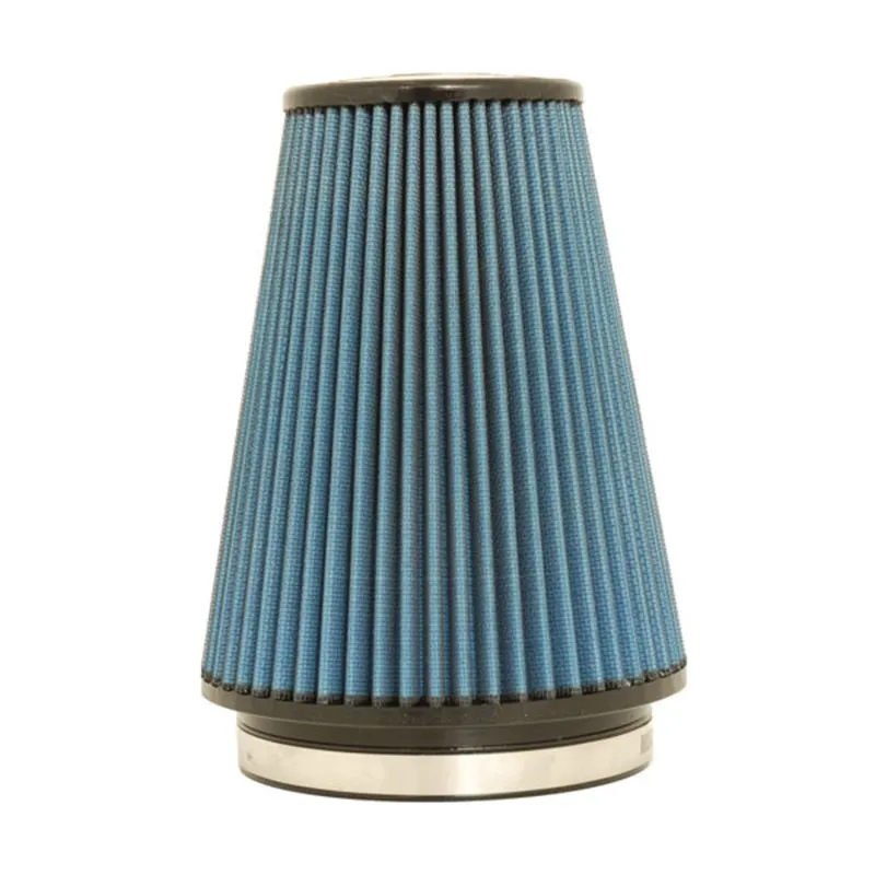 Volant MaxFlow 5 Clamp-On Conical Air Filter Element - 6.5 in Base - 4.75 in Top Diameter - 8 in Tall - 5 in Flange - Reusable Cotton - Blue - Universal