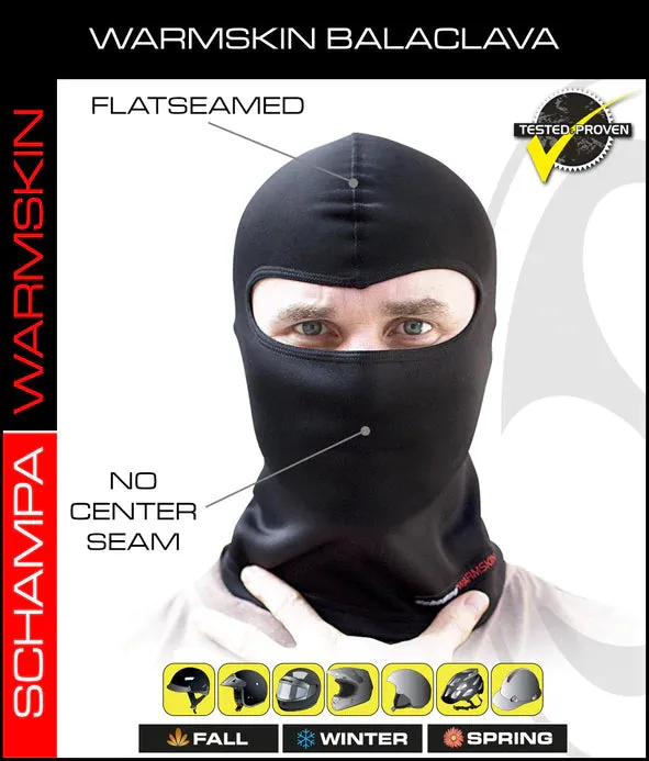 Warm Skin Balaclava Black