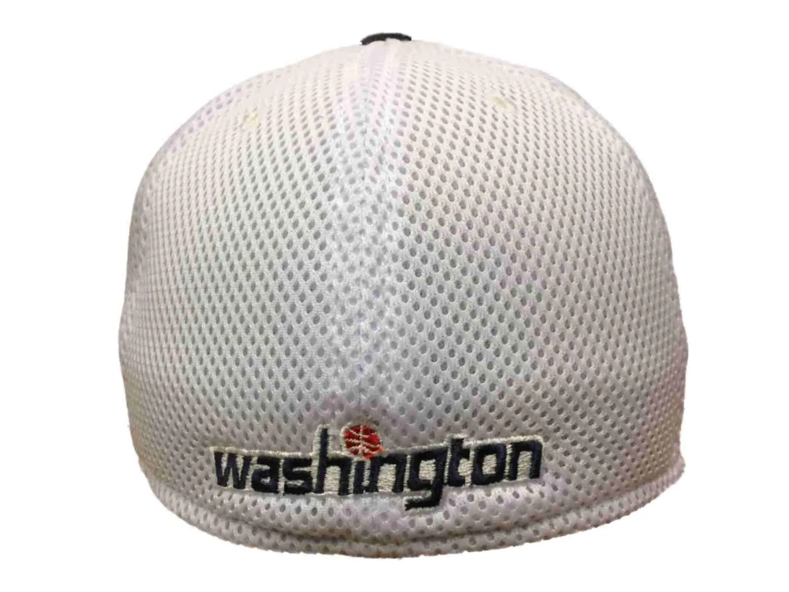 Washington Wizards Adidas Navy Faux Leather Structured Fitted Hat Cap (S/M)