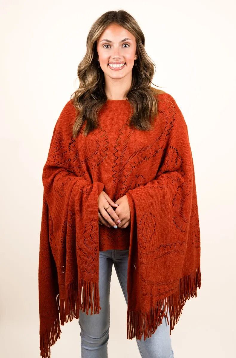 Western boho fringe poncho. so soft to cuddle up in.