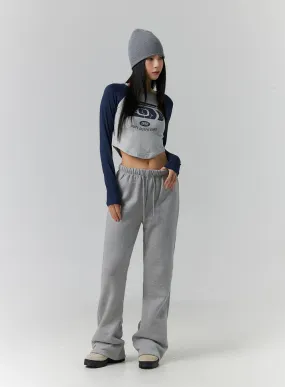 Wide Leg Sweatpants Basic ID305