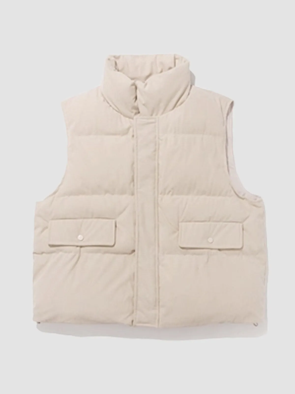 WLS Corduroy Cotton Apricot Loose Vest