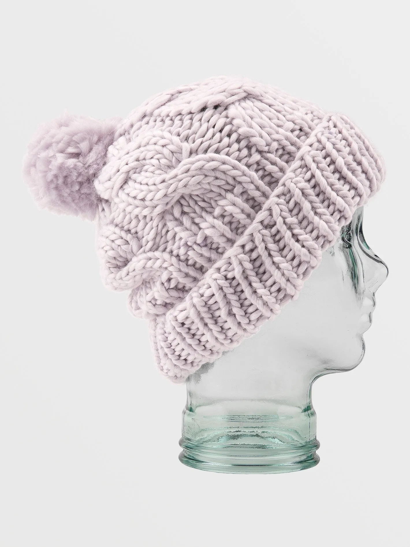 Womens Hand Knit Beanie - Calcite