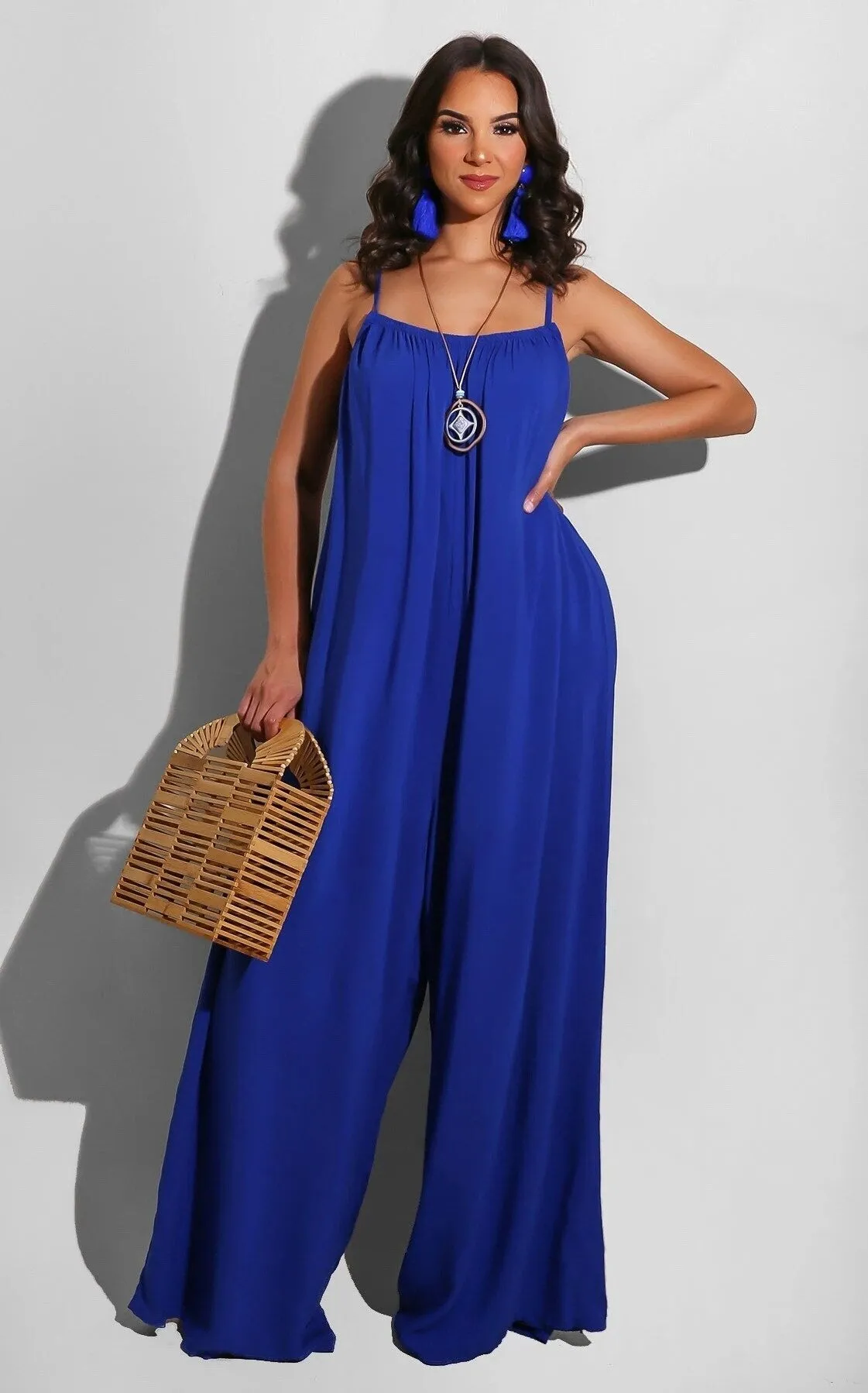 Women's Loose-Fit Spaghetti Strap Jumpsuit