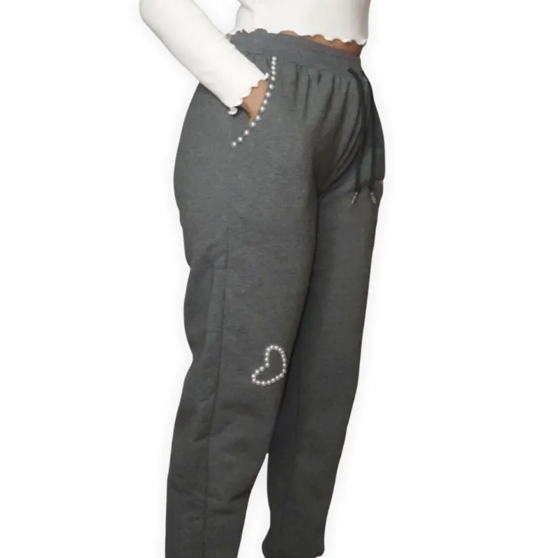 WOOL LINED TIE DYE SWEATPANTS - LOVE & PEACE