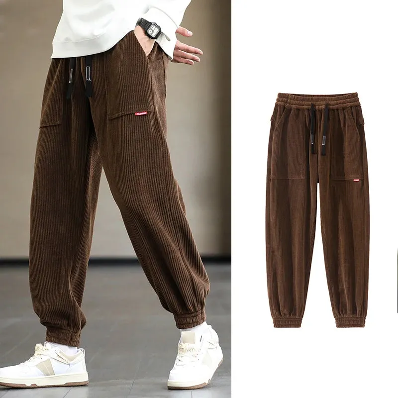 Xituodai 2024 New Autumn Winter Corduroy Sweatpants Men Baggy Joggers Fashion Streetwear Loose Casual Harem Pants Plus SIze 8XL