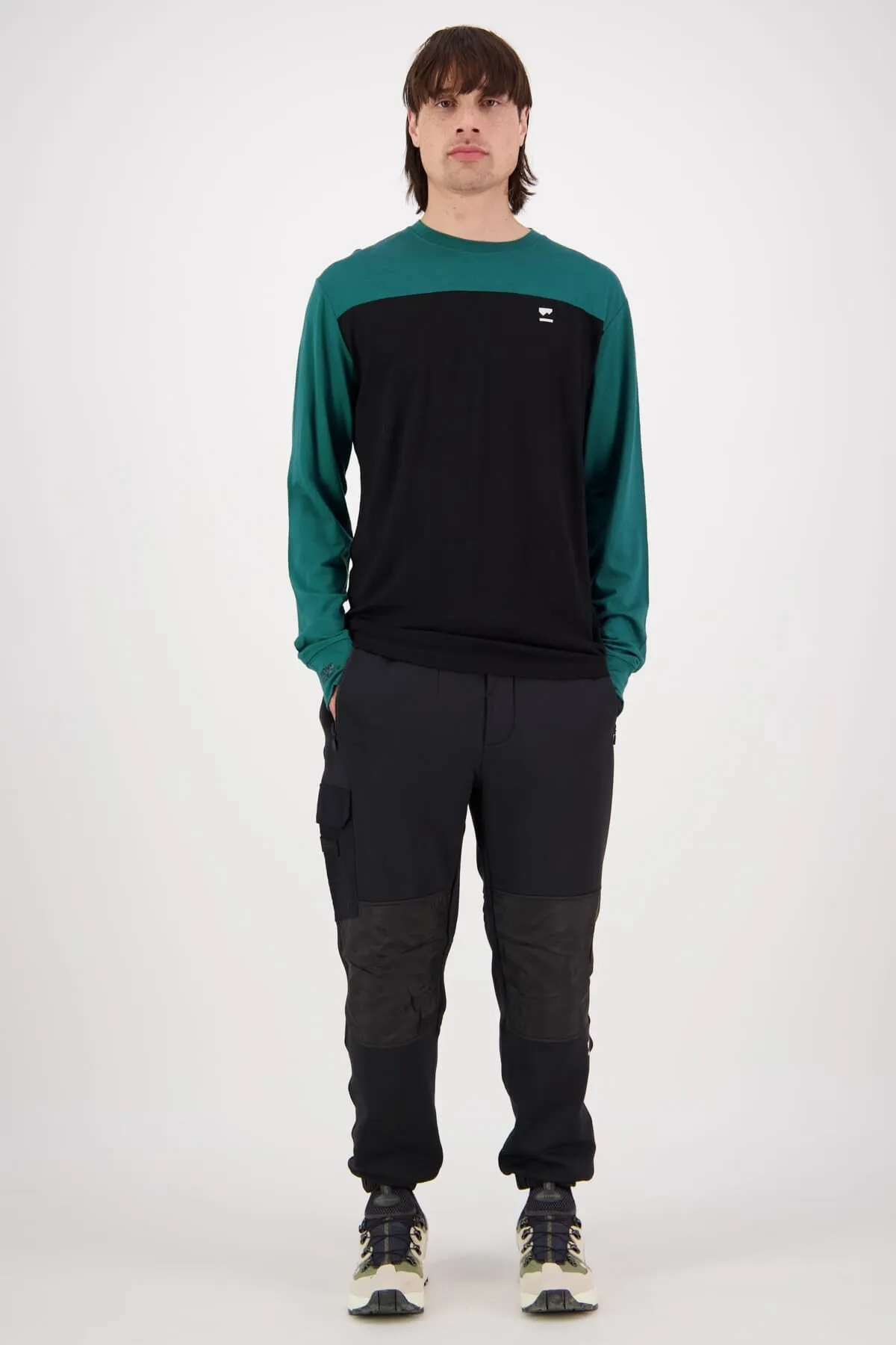 Yotei Merino Long Sleeve - Evergreen Black